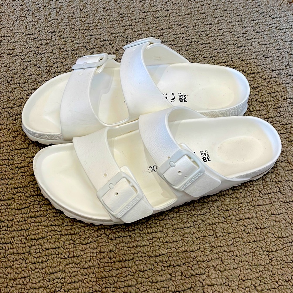 Birkenstock Arizona Sandals White Size 38